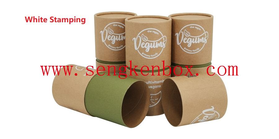 Food Grade Rolled Edge Cardboard Paper Tube Packaging