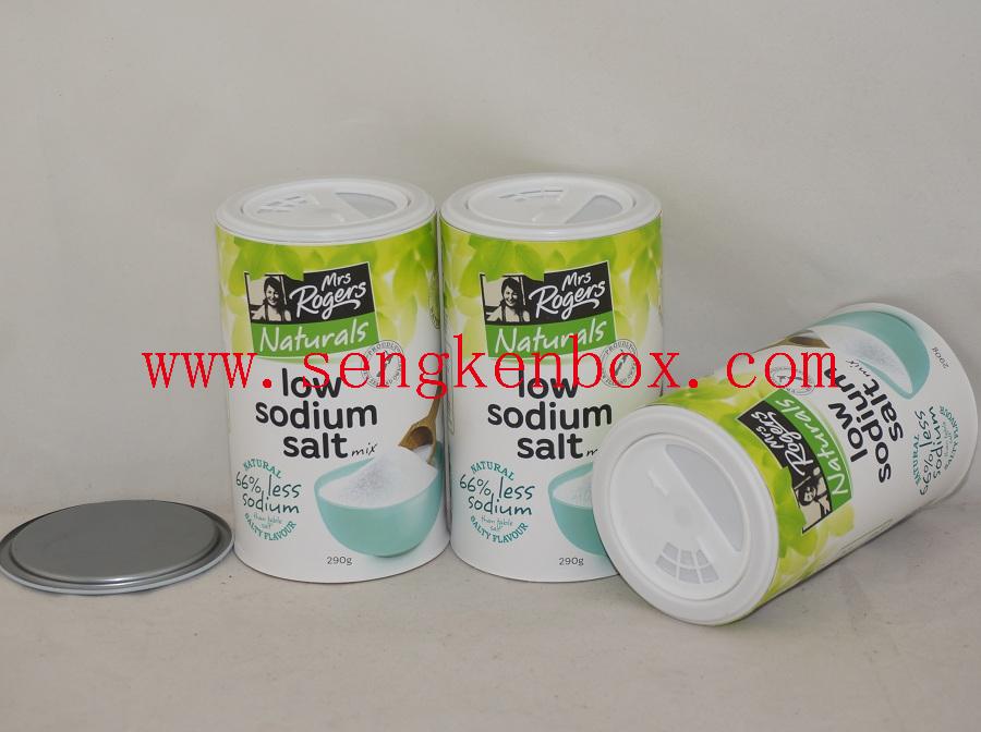 Paper Shaker Cans for Low Sodium Salt Packaging