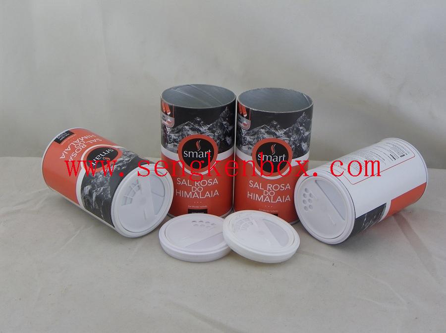 Composite Shaker Paper Cans for Himalayan Rose Salt Packaging