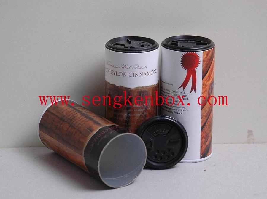 Cinnamon Seasoning Packaging Round Cardboard Box Shaker Paper Cans