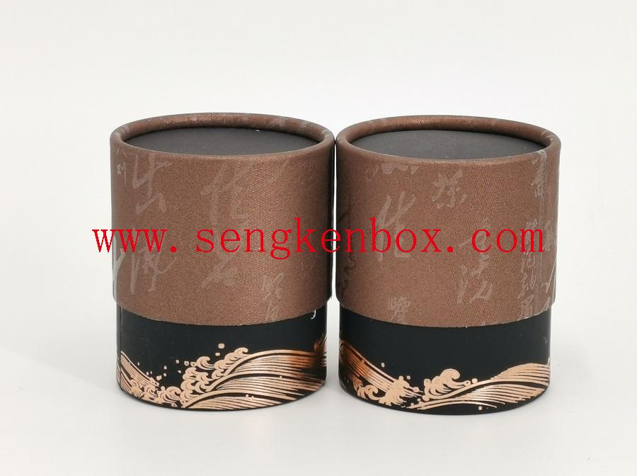 Cylinder Base and Cover Two Pieces Telescoping Paper Cans Packaging 