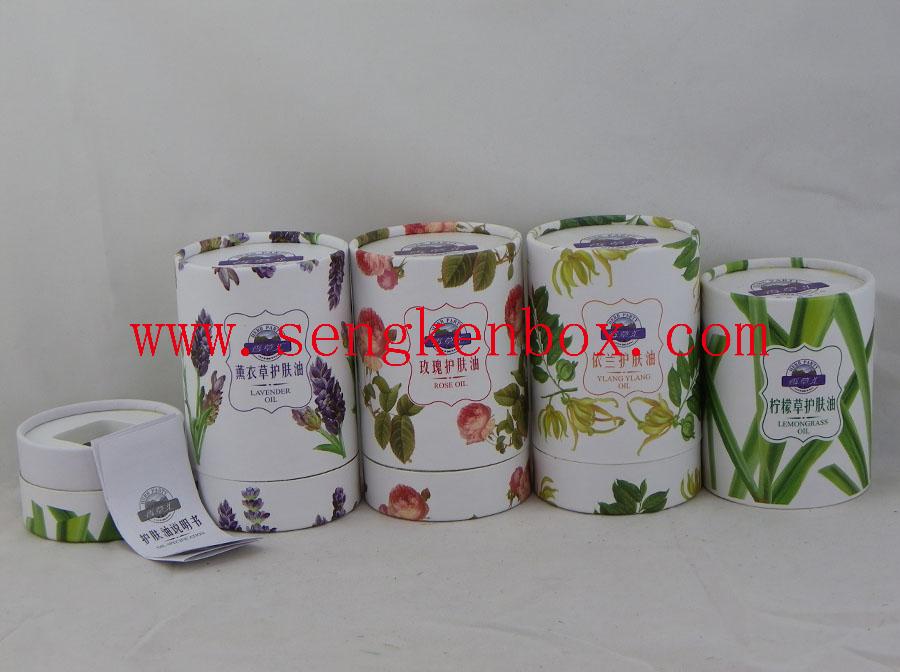 Cylinder Skin Oil Packaging Cardboard Paper Tube Box