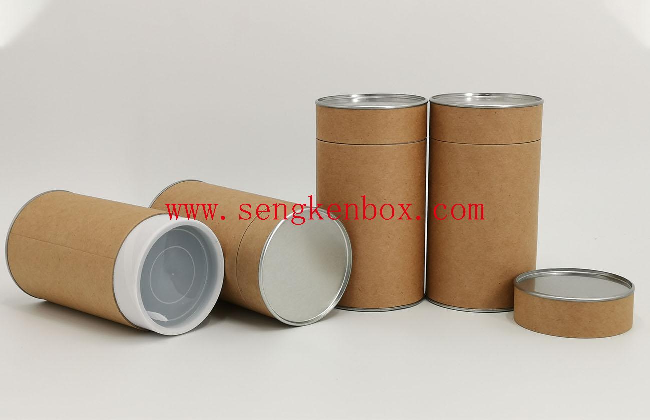 Dust-proof Plastic Cover Paper Cans Packaging