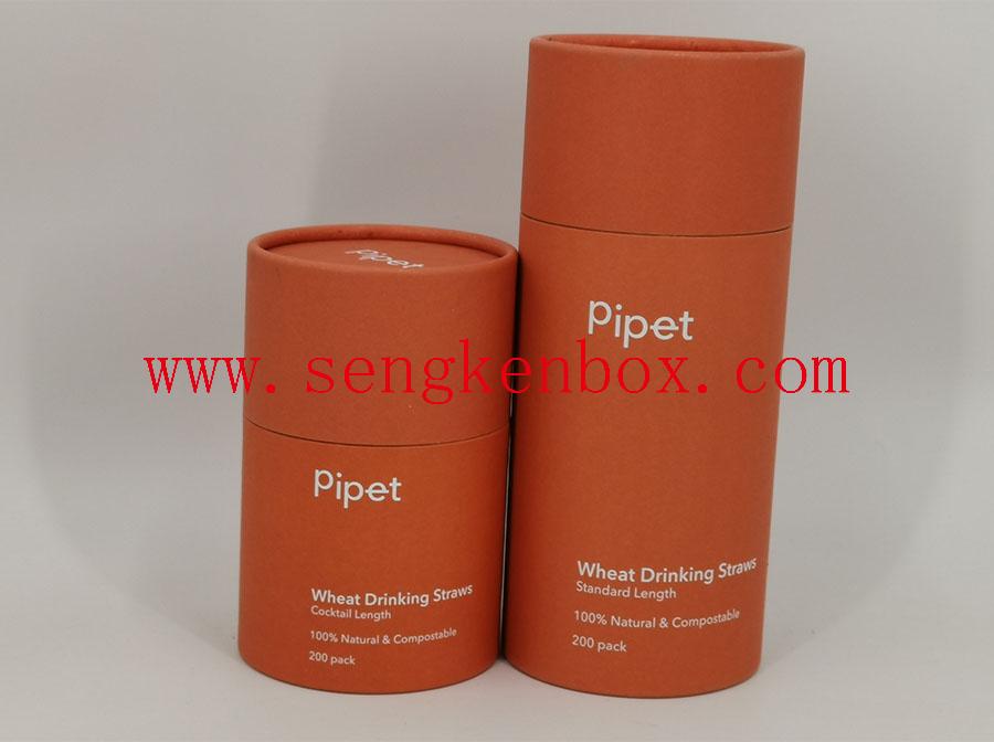 Orange Surface Packaging Tube