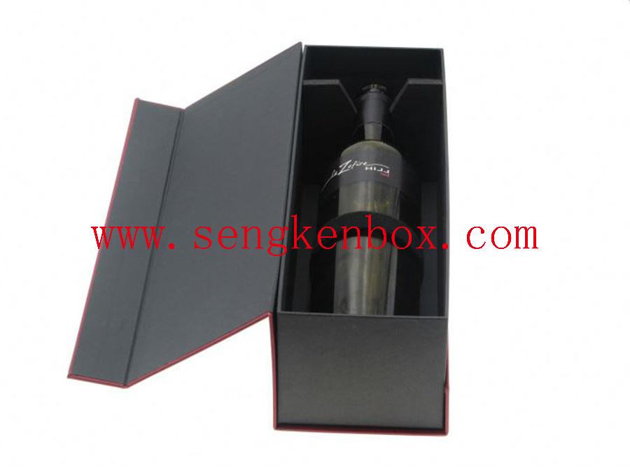 Premium Clamshell wijnverpakking papieren doos