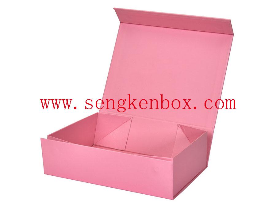Roze magnetische kartonnen verpakkingsdoos