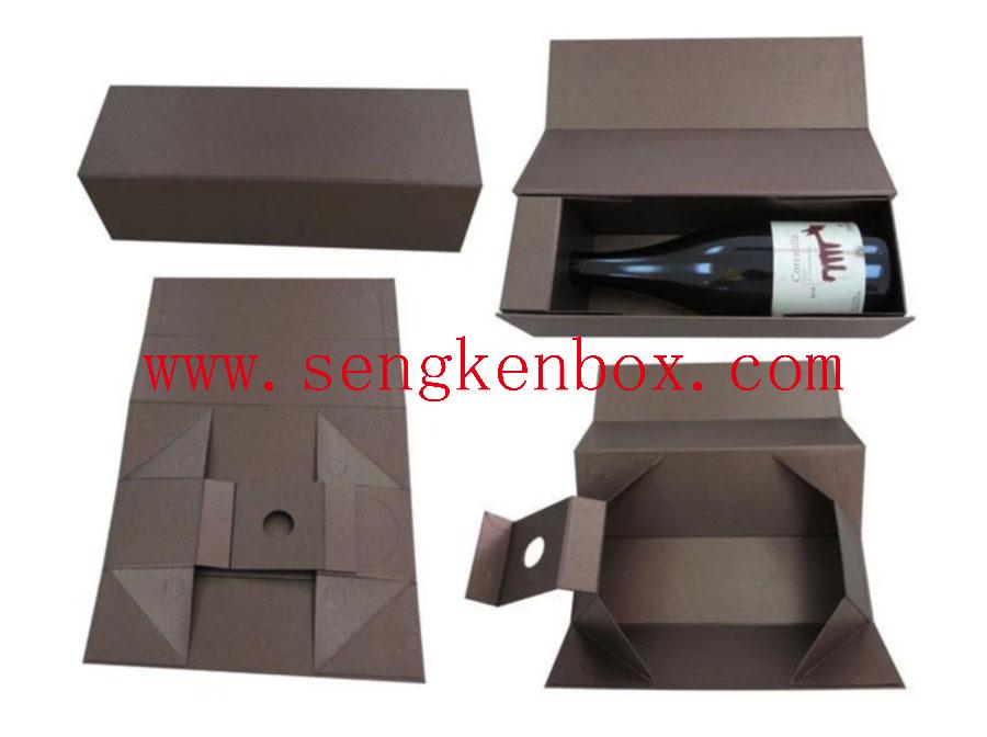 Papieren verpakking voor donkere wijn