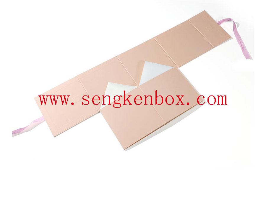 Blush roze opvouwbare papieren verpakking