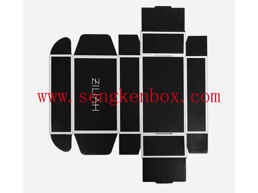 Zwart witte strepen Custom Logo Box