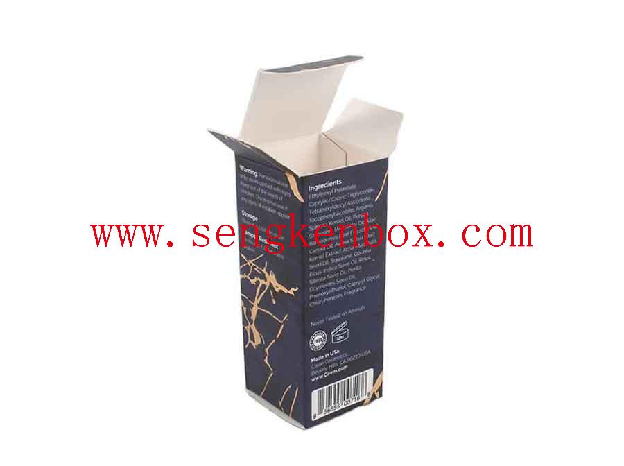 Cosmetische olie Custom Printing Matte Black Box