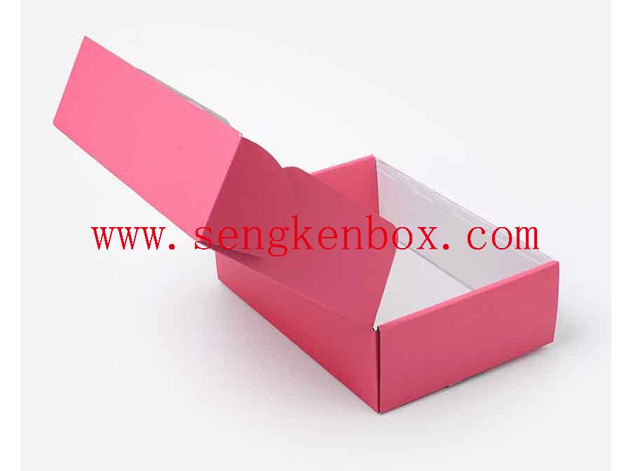 Roze privé papieren geschenkdoos