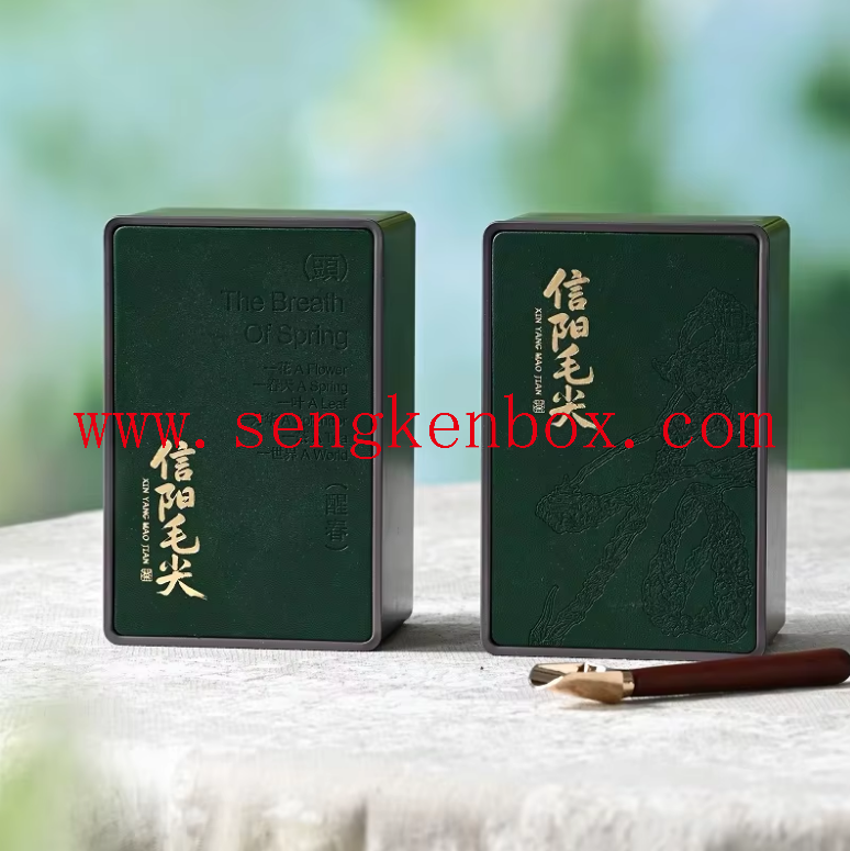 Leather Tea Empty Box