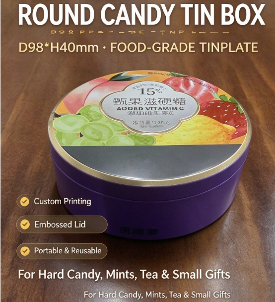 Metal Tin Box For Tea And Dried Fruit