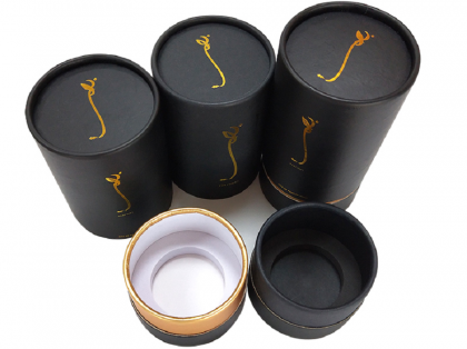 Perfume Packaging Black Cardboard Cans