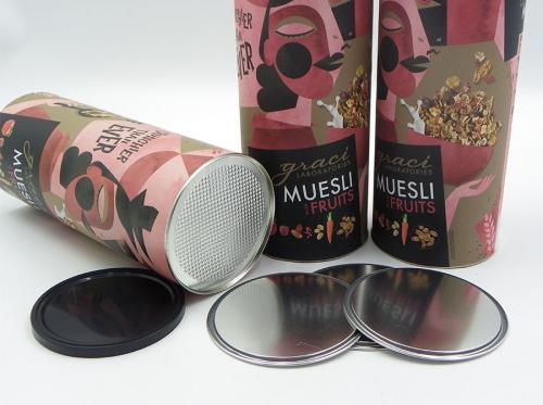 Muesli Fruits Food Packaging Paper Cans