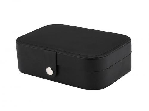 Black Velvet Large PU Leather Jewelry Box