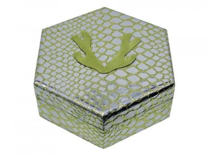 Hexagon Shape Display Jewelry Leather Box