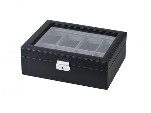 Watch Collection Leather Box With Visual Window