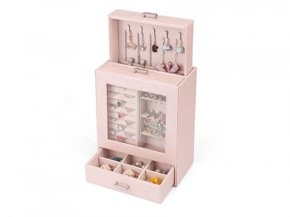 With Faux Suede Lining Display Jewelry Box