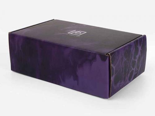 Purple Custom Logo Printed Eco-Friendly Box
