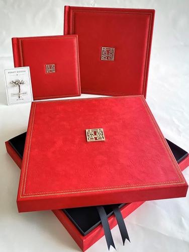 OEM en ODM High quality Chinese handcrafted exquisite photo album with gift box te koop