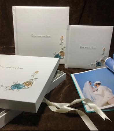 OEM en ODM Custom wedding album collection with gift paper box te koop
