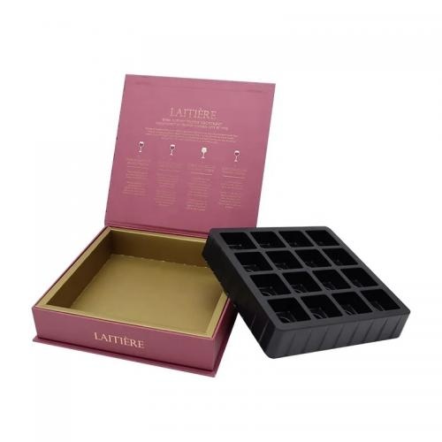 OEM en ODM Custom high-end chocolate gift box with plastic tray te koop