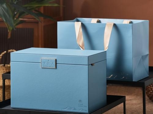 OEM en ODM Custom PU Leather Gift Box Luxury Tea Leather Packaging Box te koop