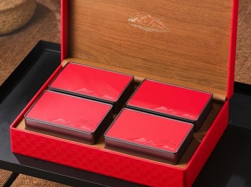 OEM en ODM Luxury Gift PackagingPU Box Portable Leather Tea Boxes With te koop
