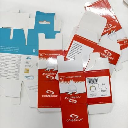 White Card Light Bulb Packaging