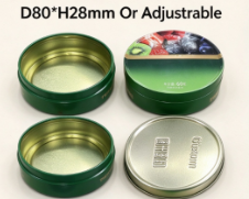 Aangepaste Ronde Blikken Dozen voor Gummisnoep Verpakking
